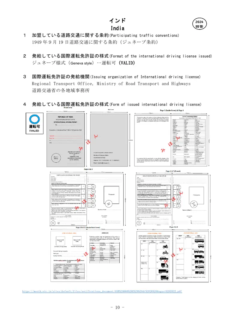 Official reference image for India